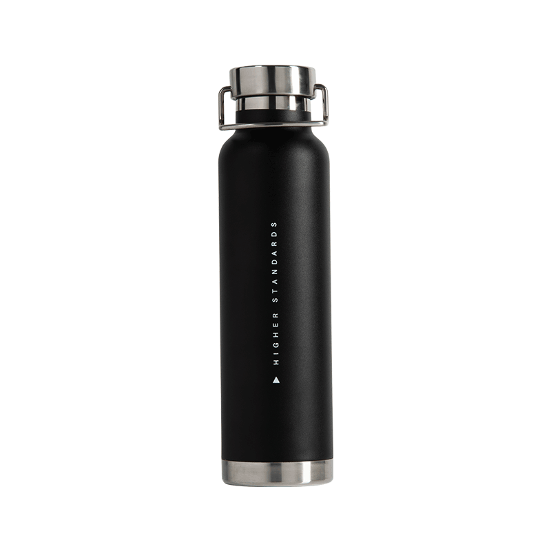 Higher Standards Double Wall Insulated Canteen Black Back