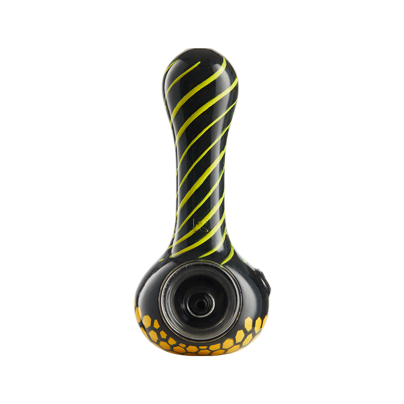 Eyce ORAFLEX Honeycomb Spoon Pipe Black and Yellow