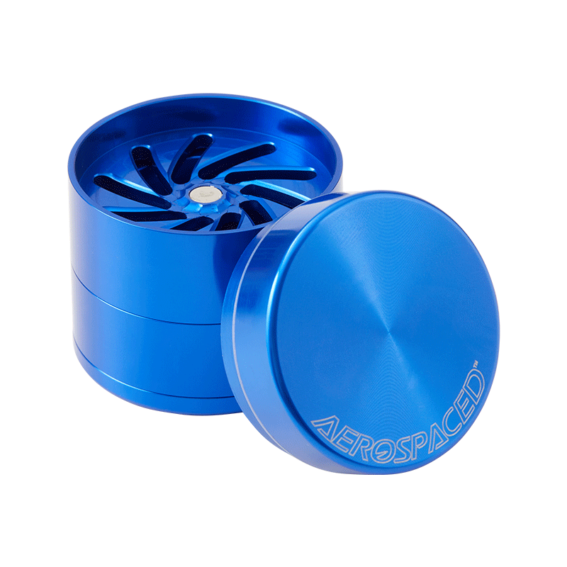 Aerospaced by Higher Standards 4 Piece Toothless Grinder  Blue