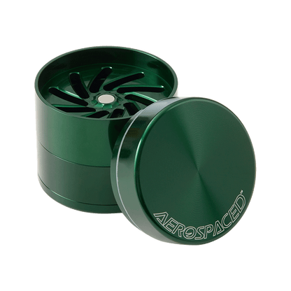 Aerospaced by Higher Standards 4 Piece Toothless Grinder Green