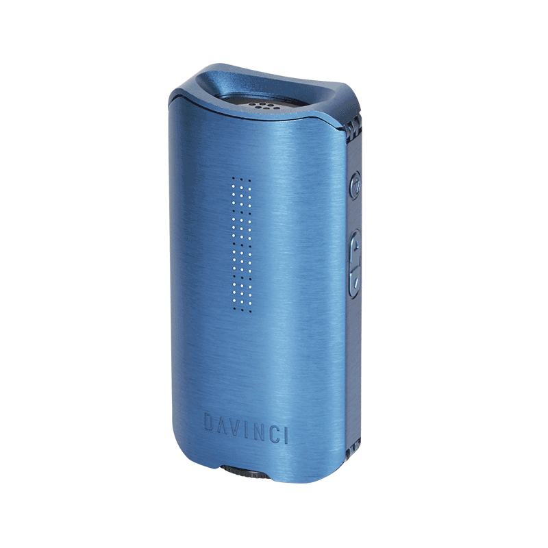 DaVinci IQ2 portable vaporizer controls blue