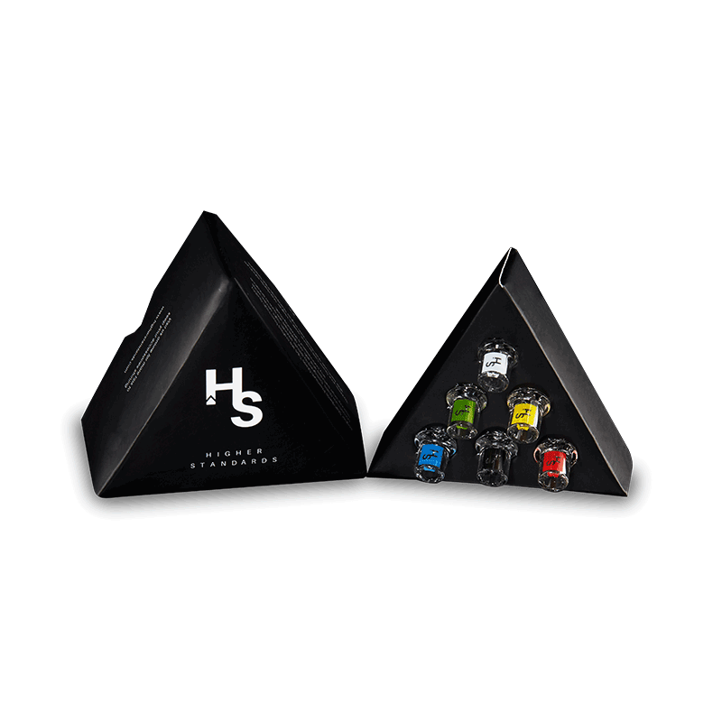 Higher Standards Glass Tips Pack of 6 In Box with Lid