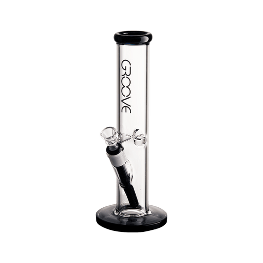Groove Straight Tube Water Pipe 12 Inches Side