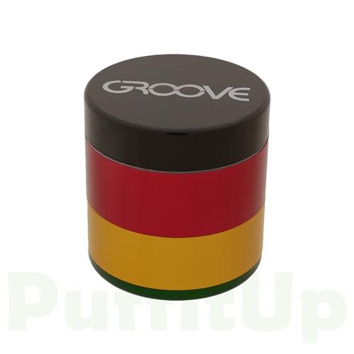 Groove Grinder - Small 4-Piece Grinders Groove Rasta