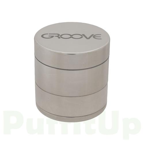 Groove Grinder - Small 4-Piece Grinders Groove Silver