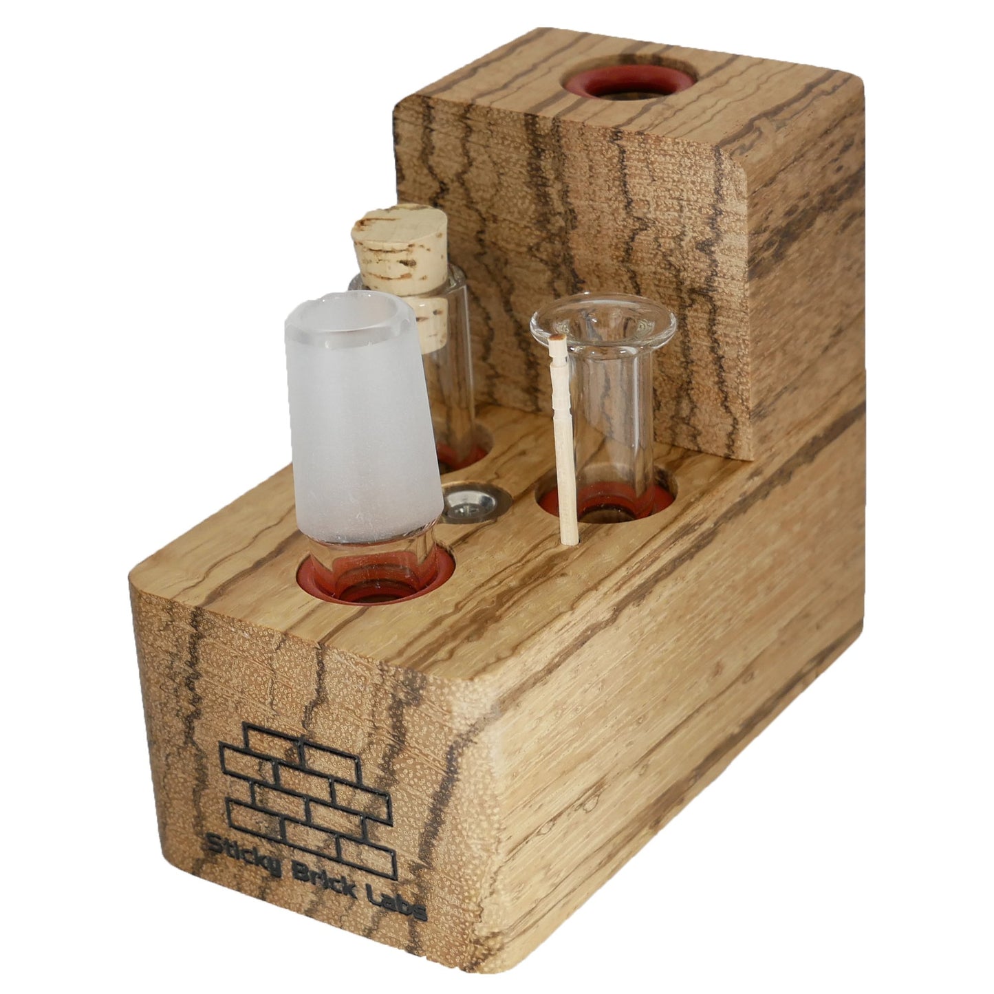 HydroBrick Maxx Vaporizers Sticky Brick Labs Zebrawood 