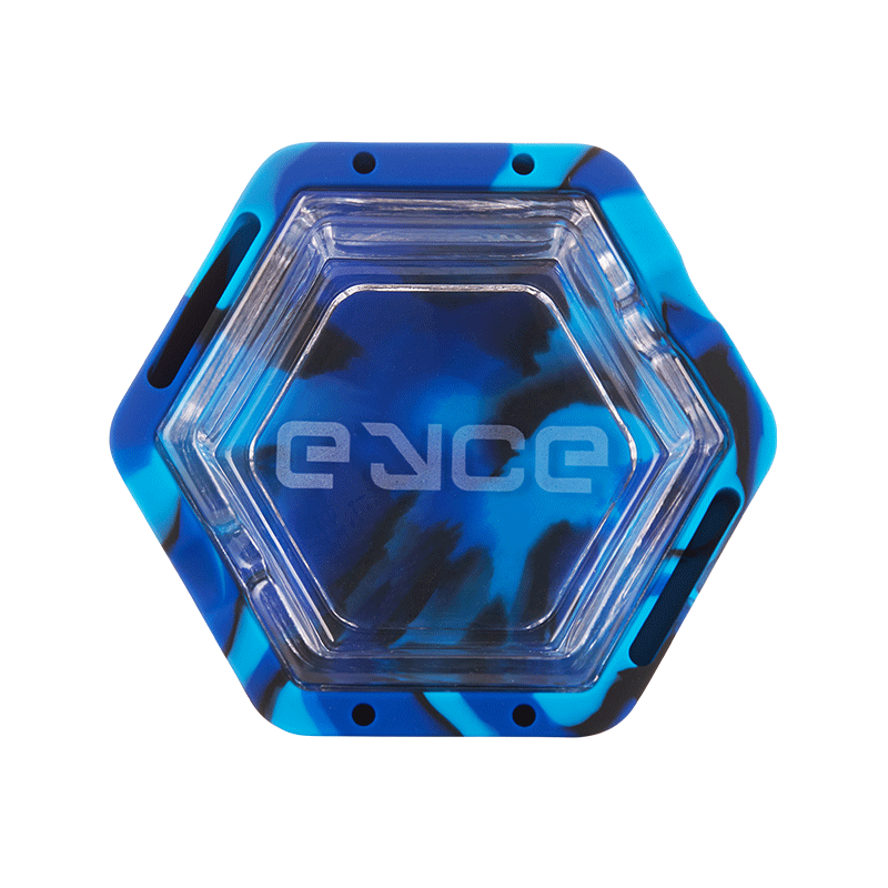 Eyce Proteck Glass Series Ashtray Winter Blue