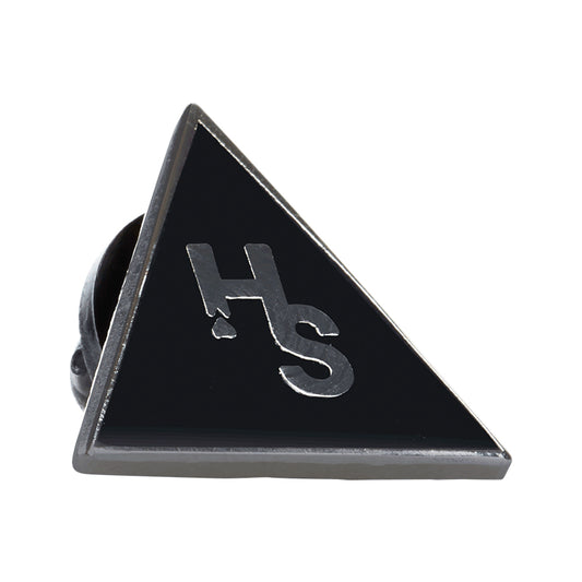 Higher Standards Triangle Pin Black