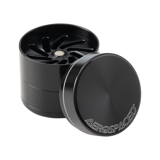 Aerospaced by Higher Standards 4 Piece Toothless Grinder Black