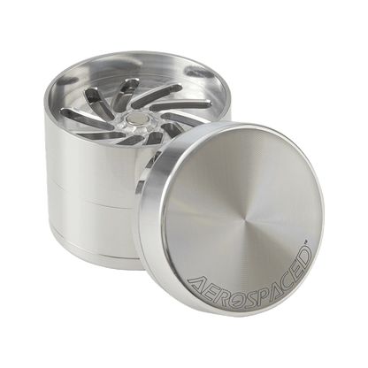 Aerospaced by Higher Standards 4 Piece Toothless Grinder Silver