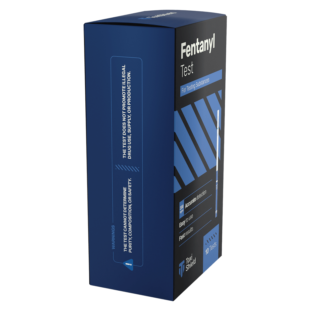 Toxi Shield by Safety Strips™ Fentanyl Test Strips (10 Test Strips Per Box)