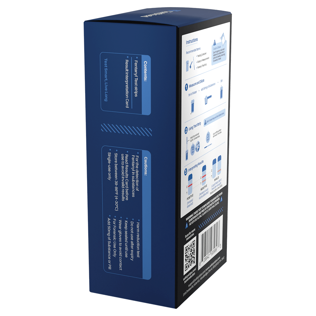 Toxi Shield by Safety Strips™ Fentanyl Test Strips (10 Test Strips Per Box)