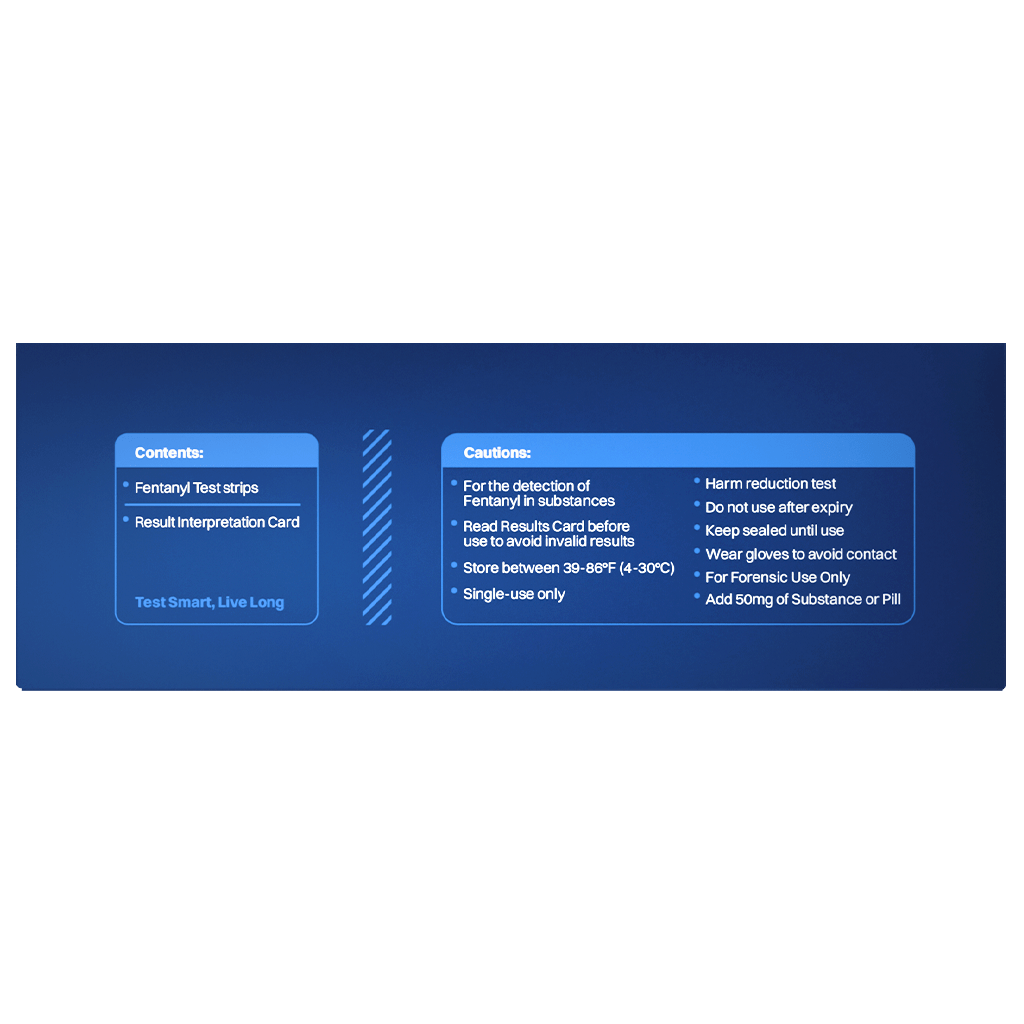 Toxi Shield by Safety Strips™ Fentanyl Test Strips (10 Test Strips Per Box)