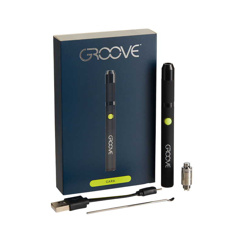 Groove CARA Vaporizer Pen Included Items and Box