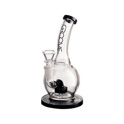 Groove Round Bottom Bubbler 7 Inches side