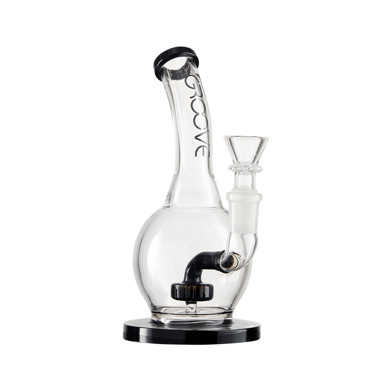 Groove Round Bottom Bubbler 7 Inches front