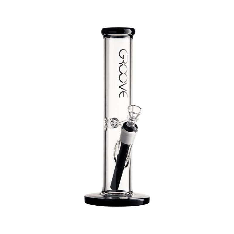 Groove Straight Tube Water Pipe 12 Inches Front