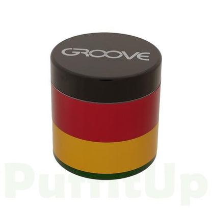 Groove Grinder - Small 4-Piece Grinders Groove Rasta 