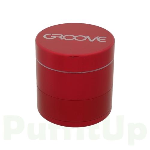 Groove Grinder - Small 4-Piece Grinders Groove Red 