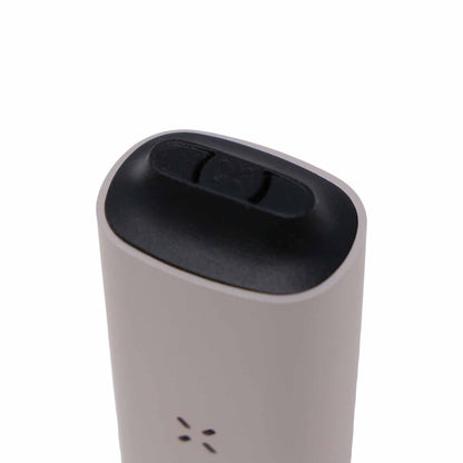 sand PAX 3 vaporizer with raised mouthpiece attached