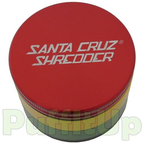 Santa Cruz Shredder - Medium 4-Piece Grinders Santa Cruz Shredder Rasta 