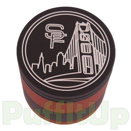 Santa Cruz Shredder - Medium 4-Piece Grinders Santa Cruz Shredder San Francisco Black & Red 