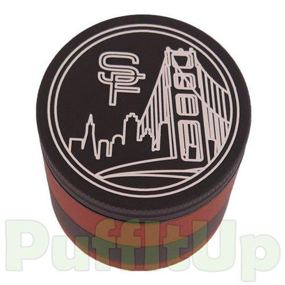 Santa Cruz Shredder - Medium 4-Piece Grinders Santa Cruz Shredder San Francisco Black & Red 