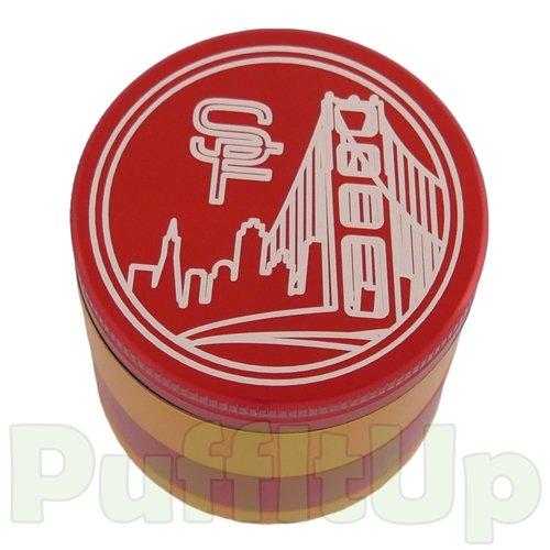 Santa Cruz Shredder - Medium 4-Piece Grinders Santa Cruz Shredder San Francisco Red & Gold 